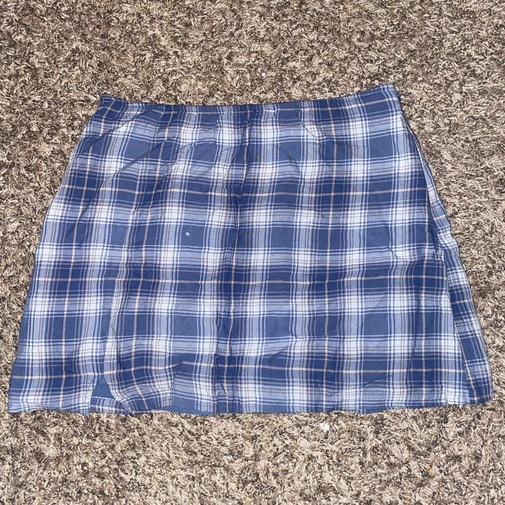 Blue Plaid Women's Skirt